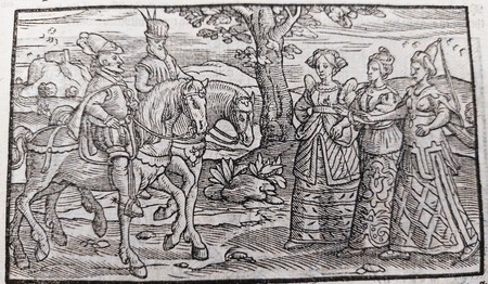 holinshed_macbeth and banquo meet three strange women